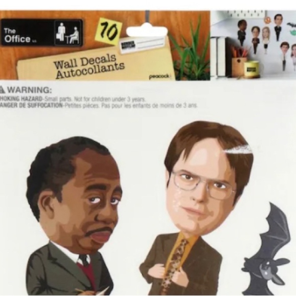The Office Dunder Mifflin Peel and Stick Wall Decals 10 pc